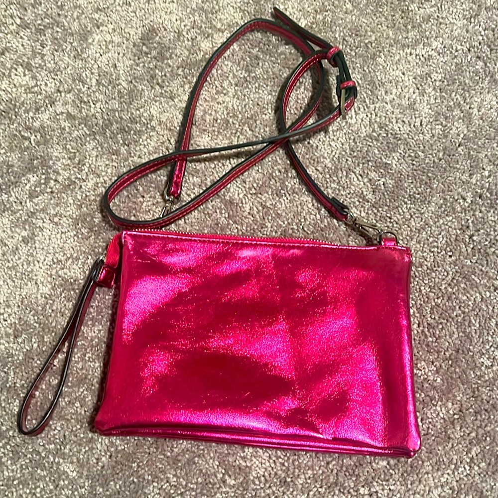 Metallic Pink Side Bag